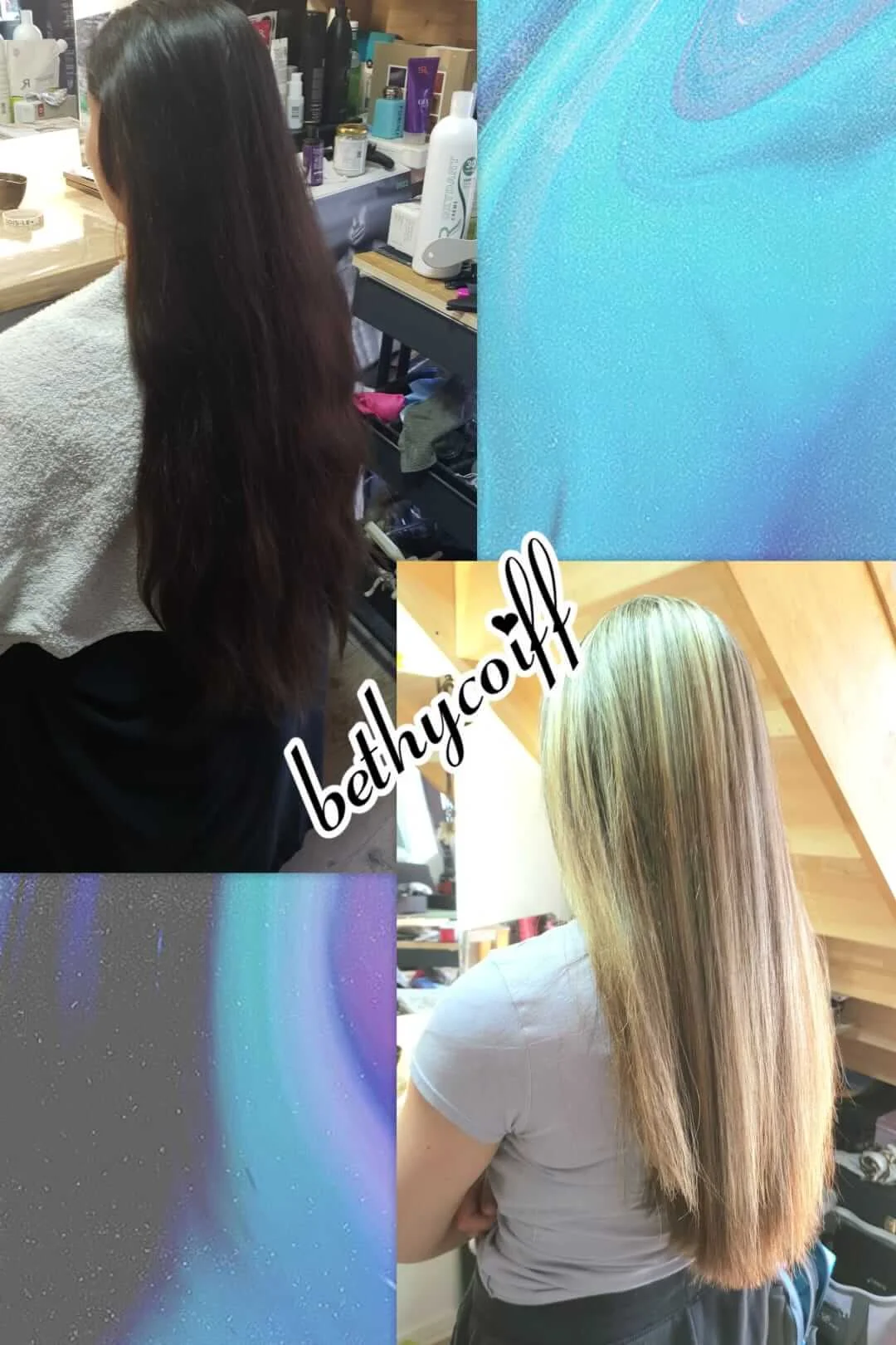 Coloration blonde réalisée par Bethy Coiffure